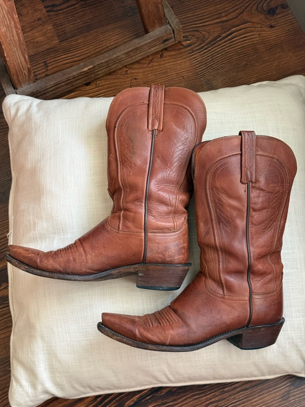 Lucchese Women’s Snipped Toe Boots - Picture 2 of 8